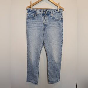 Levi's Women's Size 29x28 501 Jeans Classic Blue Denim Jeans